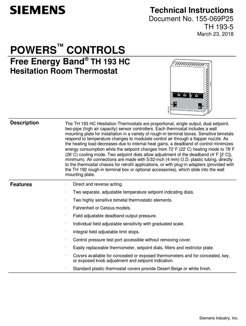 Siemens Free Energy Band TH 193 HC Technical instructions