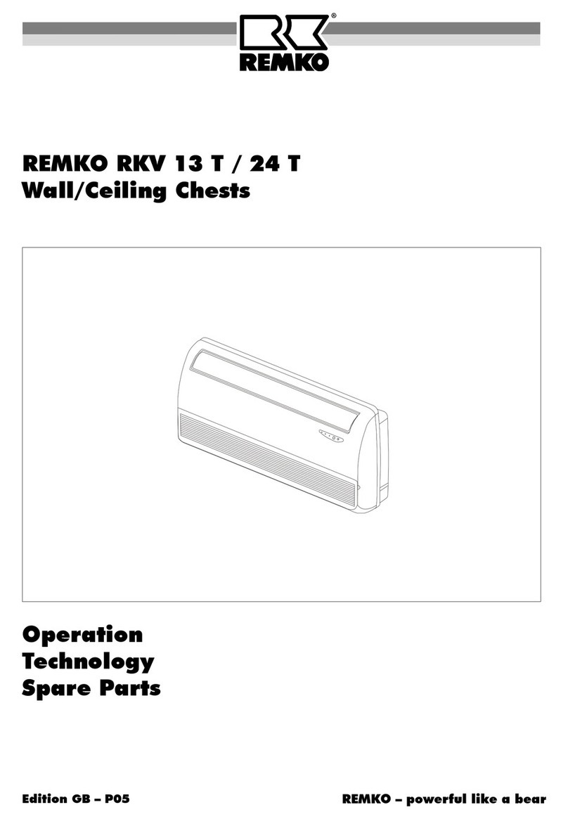 REMKO RKV 13 T operating instructions