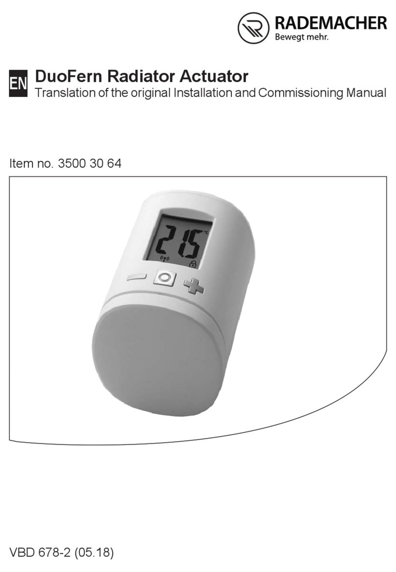 RADEMACHER DuoFern 3500 30 64 Installation and commissioning manual