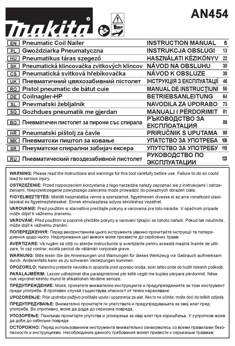 Makita AN454 instruction manual