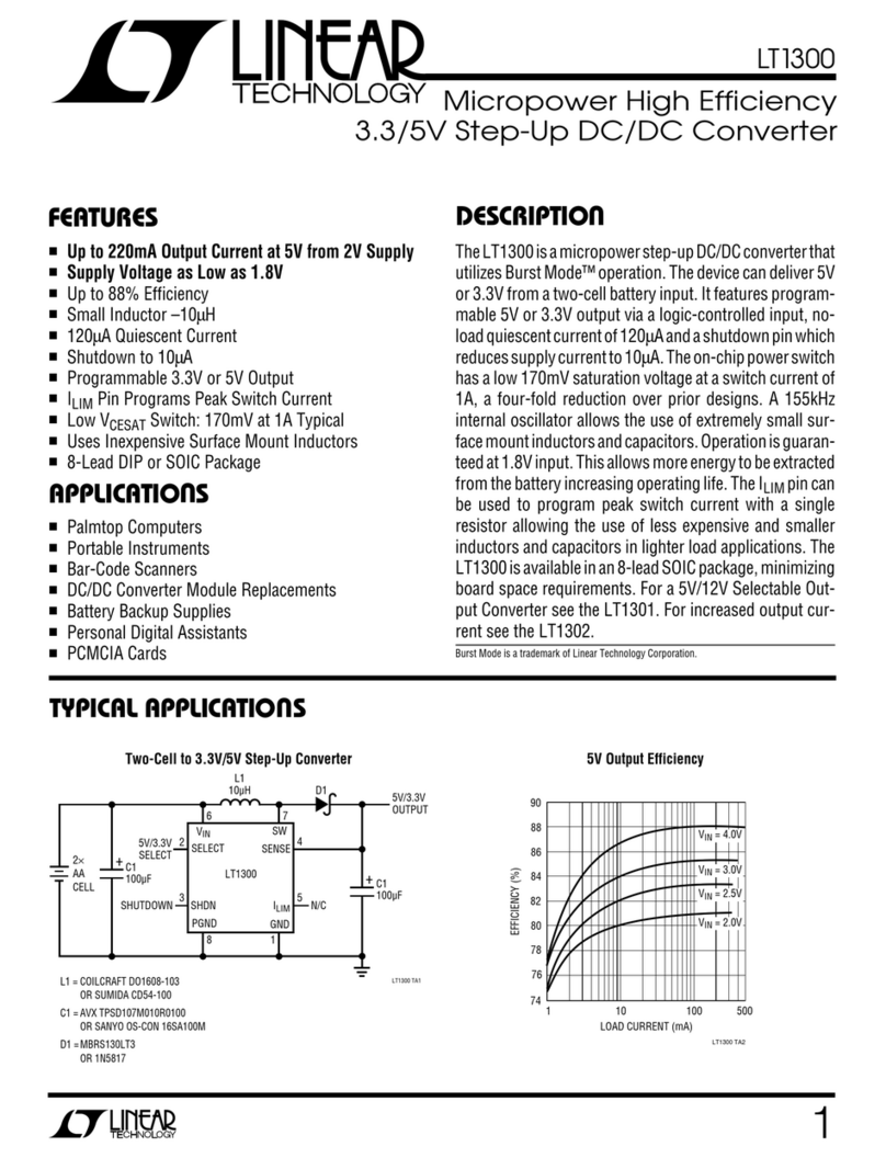 Linear Technology LT1300 User manual Linear Technology LT1300 User manual