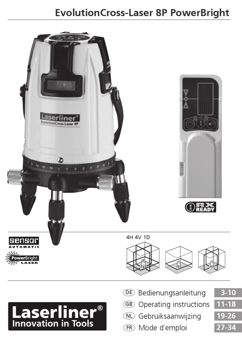 LaserLiner EvolutionCross-Laser 8P PowerBright User manual