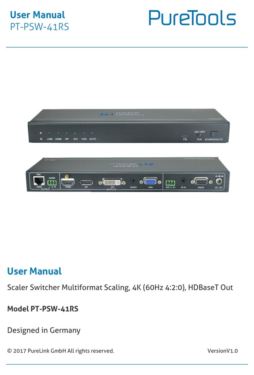 PureTools PT-PSW-41RS user manual