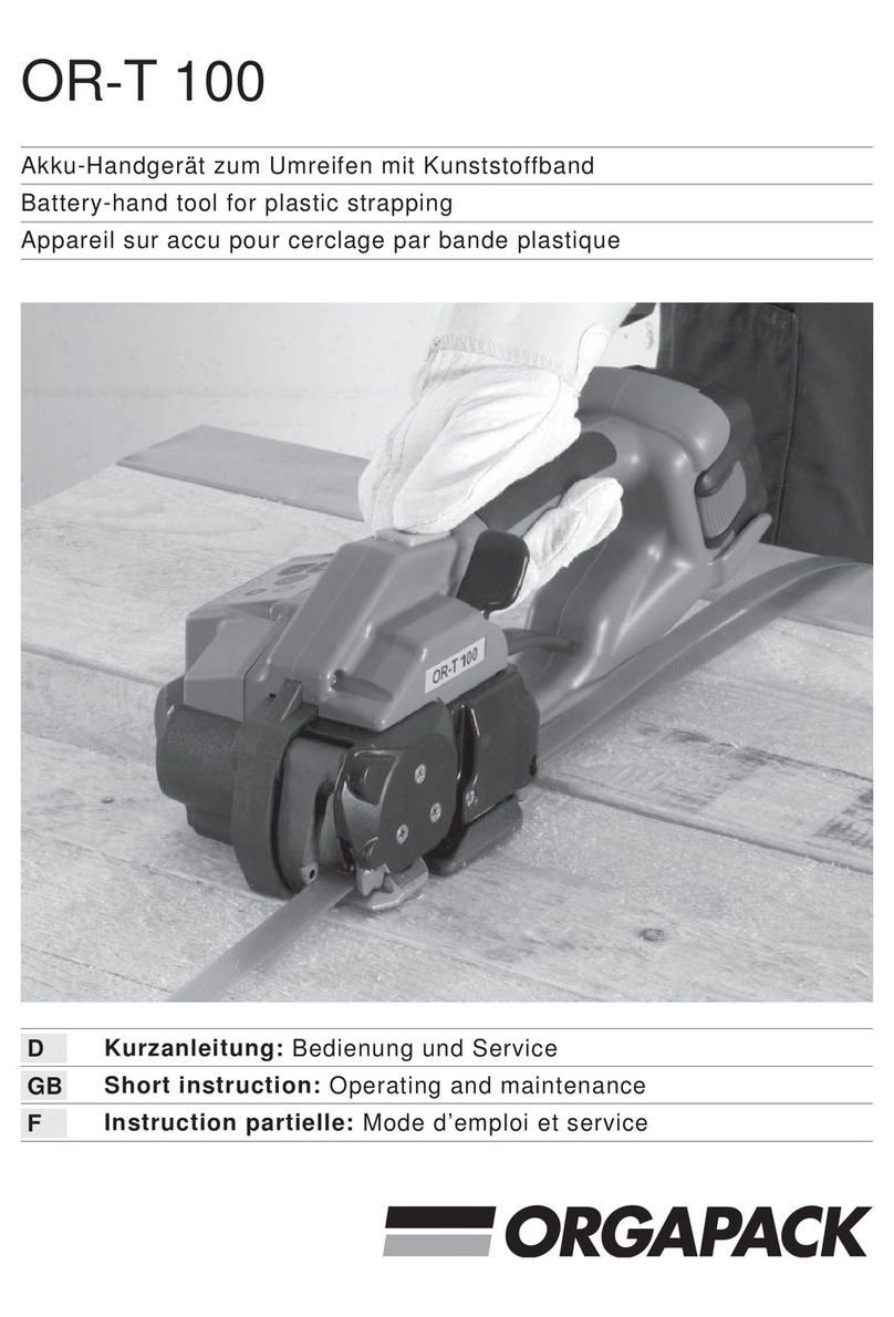 Orgapack OR-T 100 Manual