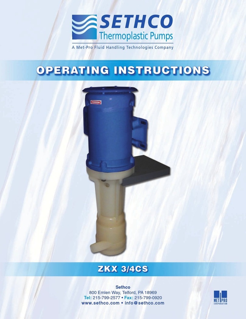 Sethco ZKX 3/4CS operating instructions Sethco ZKX 3/4CS operating instructions