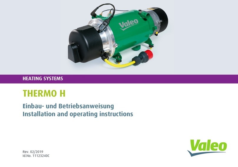 Valeo Thermo H Installation and operating instructions