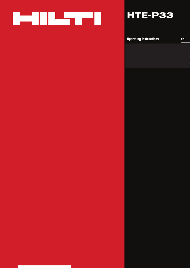 Hilti HTE-P33 User manual