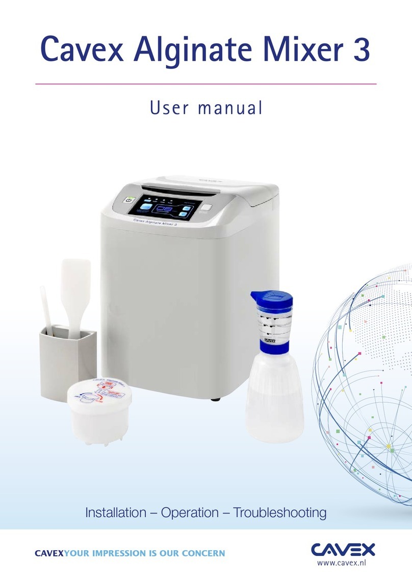 Cavex Alginate Mixer 3 user manual