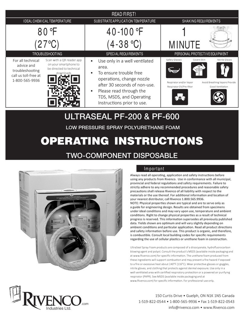 Rivenco Ultraseal PF-200 operating instructions