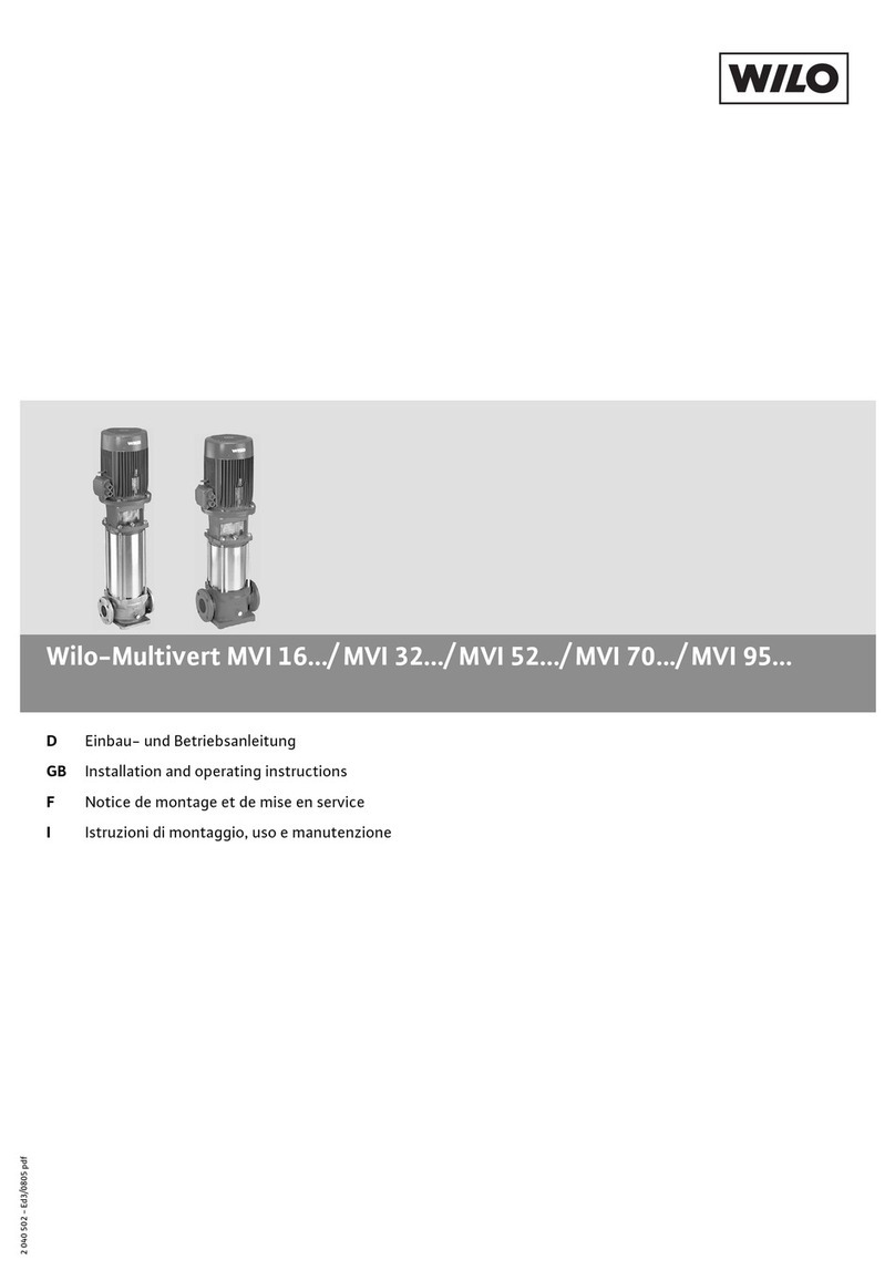 Wilo MultiVert MVI 16 Series User manual