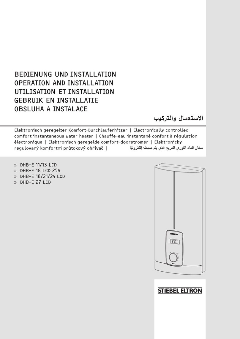 STIEBEL ELTRON DHB-E 11 LCD Operation and installation