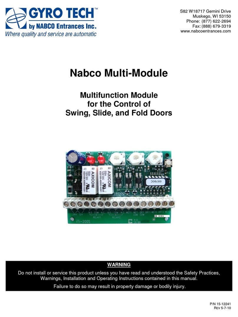 Nabco GYRO TECH Nabco Multi-Module manual