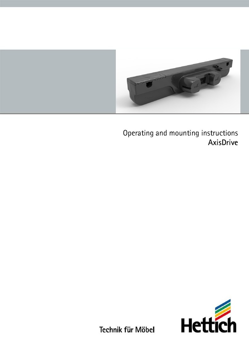 Hettich AxisDrive IPS Operating and mounting instructions