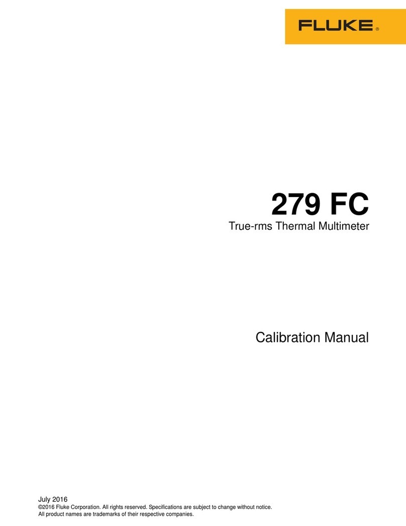 Fluke 279 FC Calibration manual