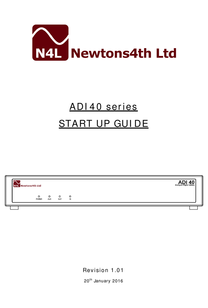 Newtons4th ADI40 Series Startup guide