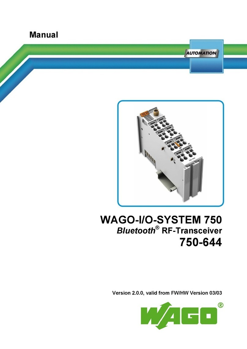WAGO I/O-SYSTEM 750 manual