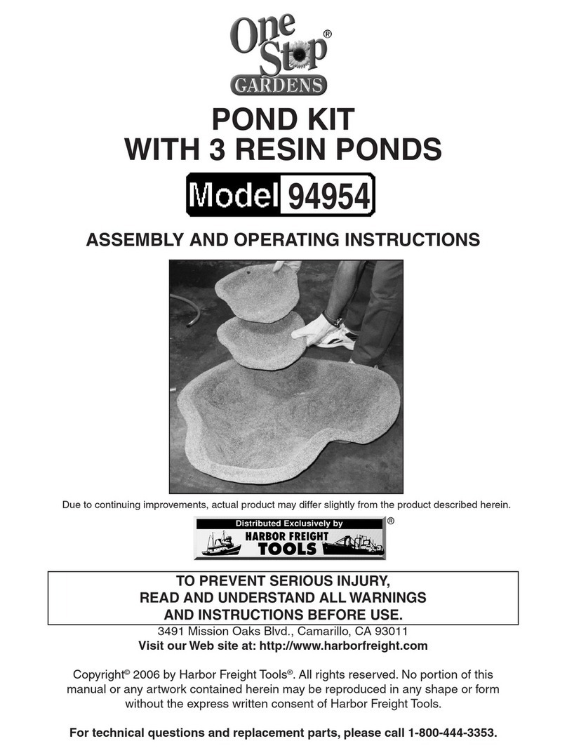 Harbor Freight Tools One Stop Gardens 94954 Assembly and operating instructions