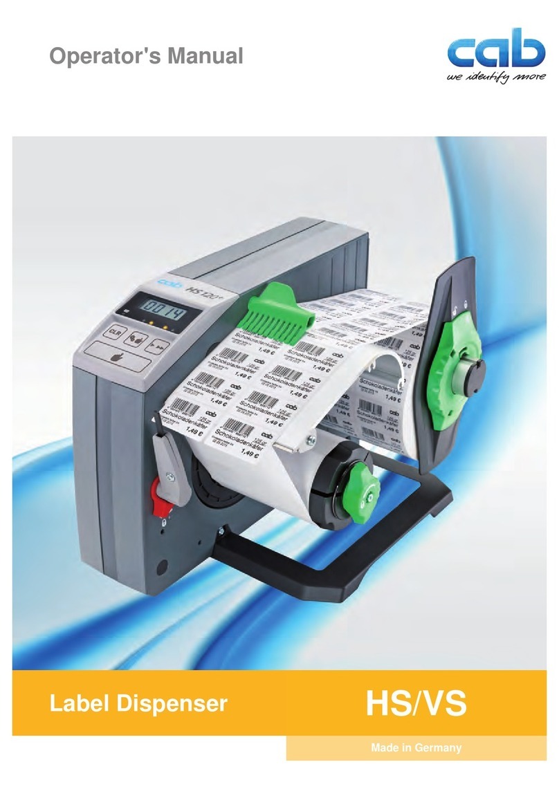 CAB HS Series User manual