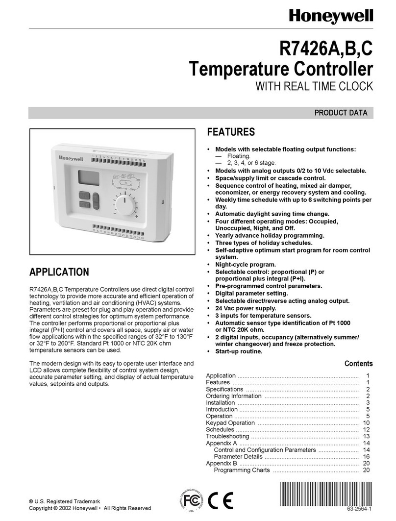 Honeywell R7426B Operation manual