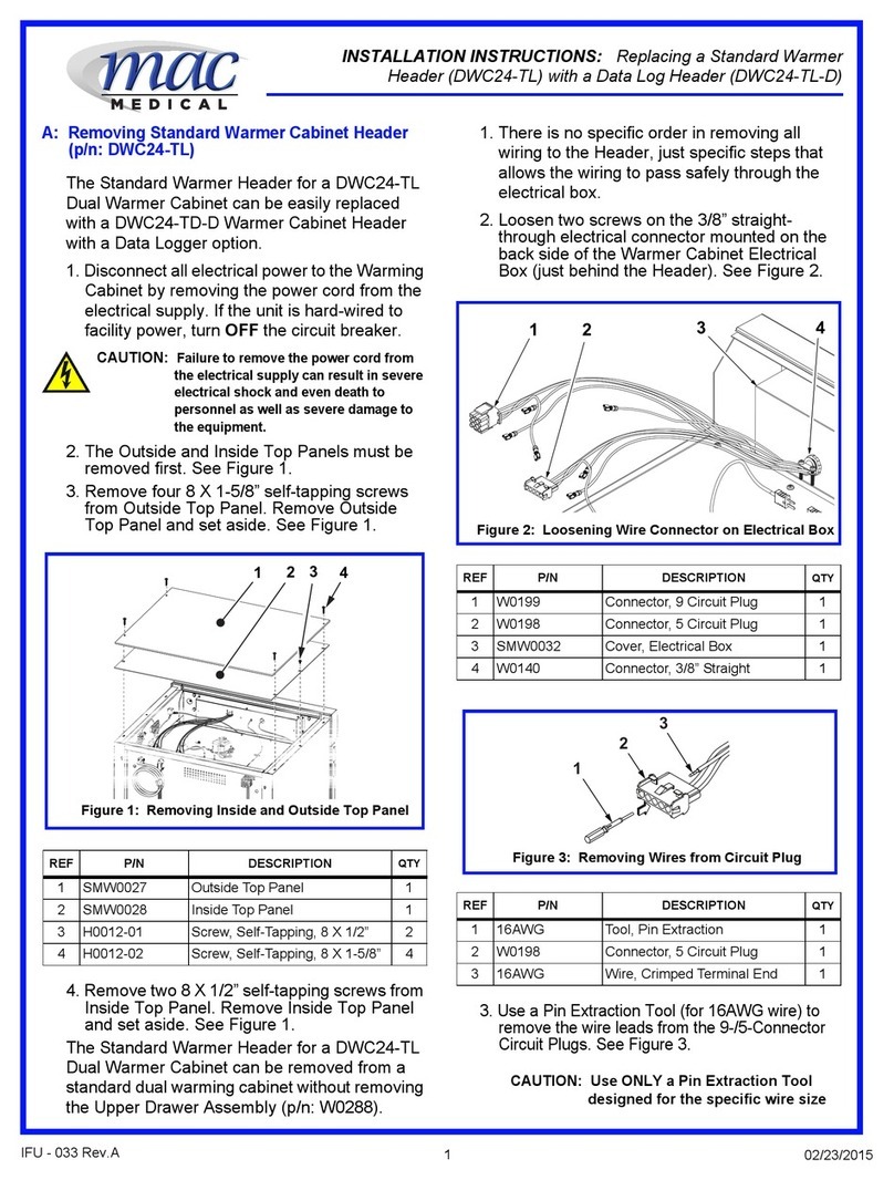 Mac Medical DWC24-TL installation instructions