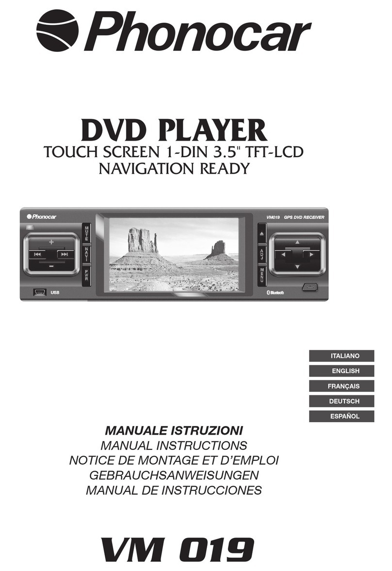 Phonocar VM 019 Simple manual