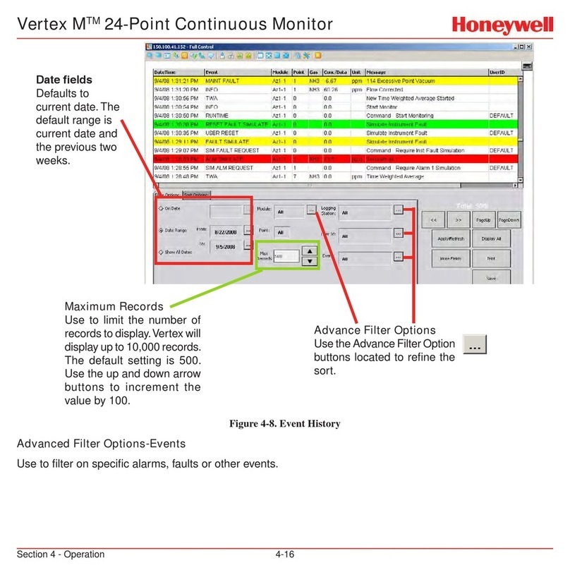 Honeywell Vertex M User manual