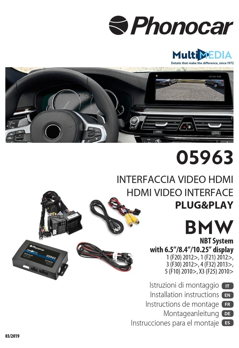 Phonocar 05963 installation instructions