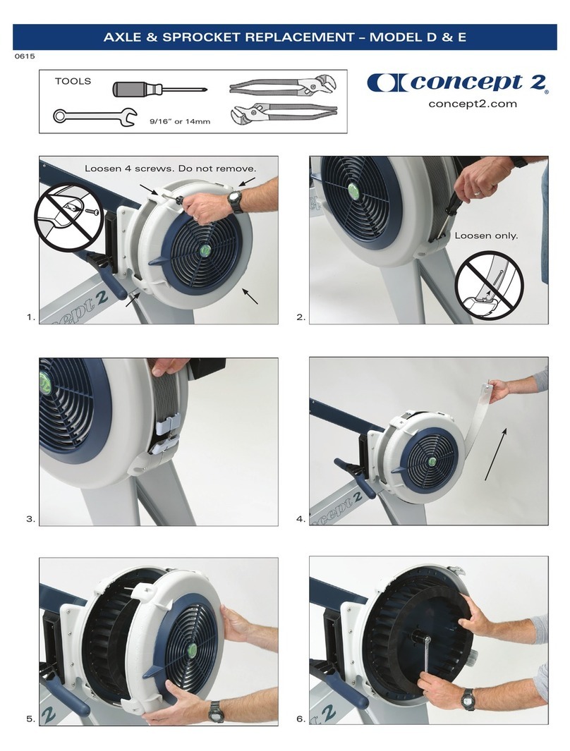 Concept2 D Use and care manual