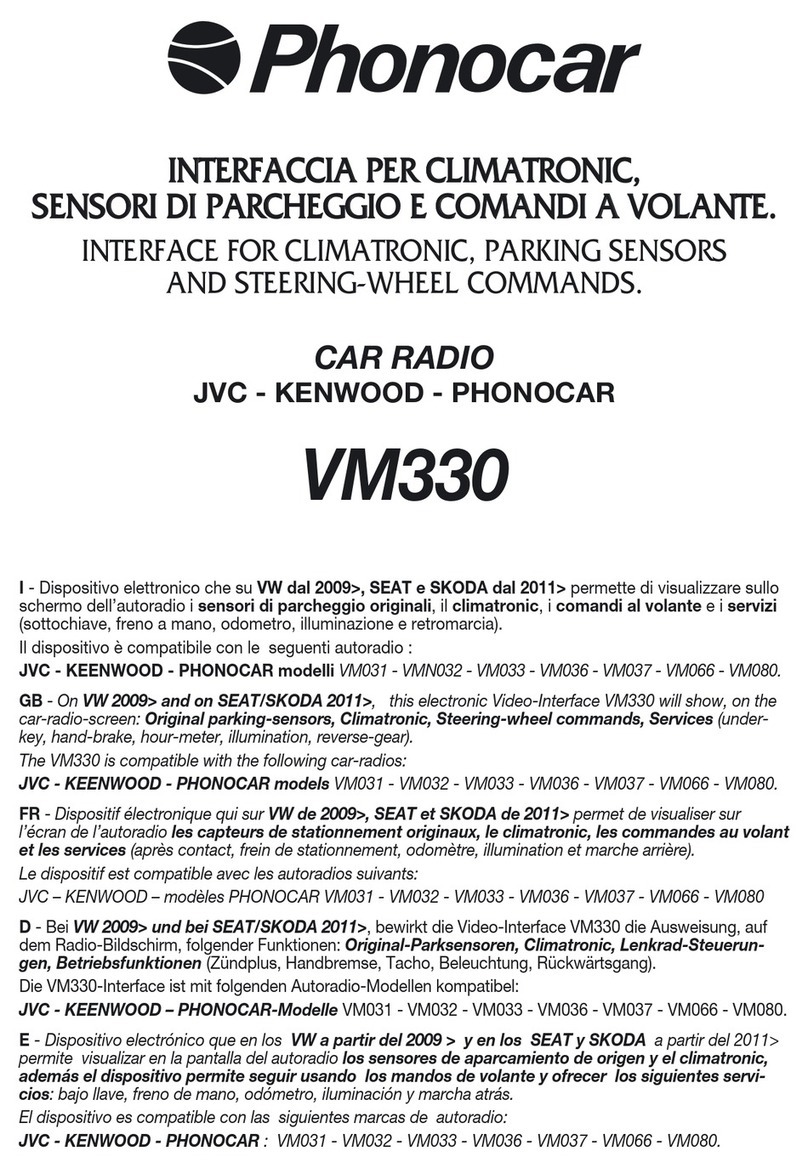 Phonocar VM330 manual