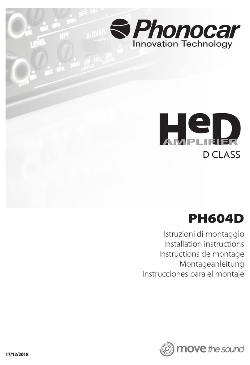 Phonocar PH604D installation instructions