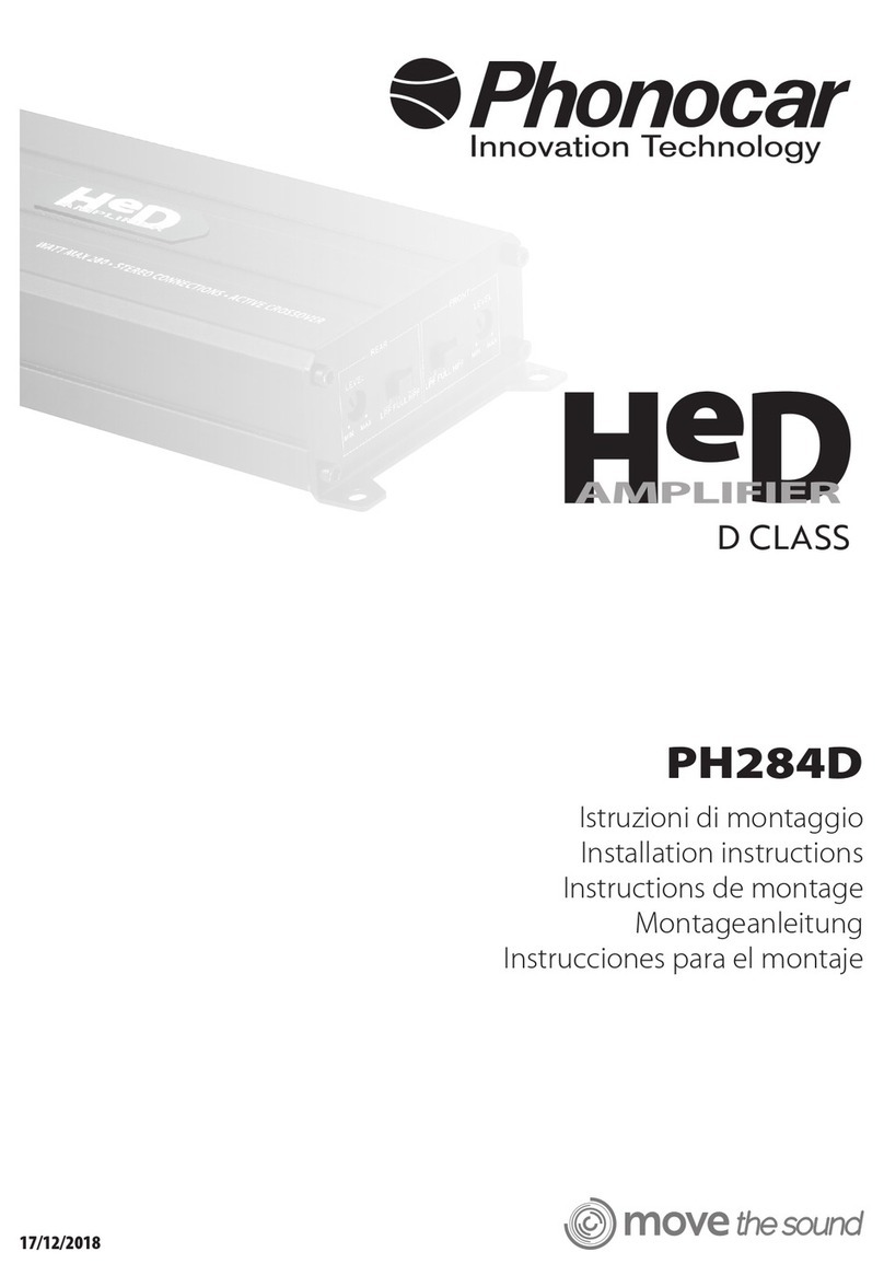Phonocar PH284D installation instructions