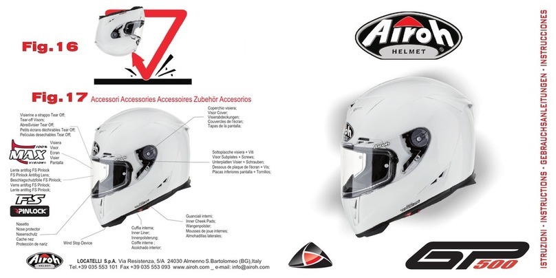 Airoh GP 500 User manual