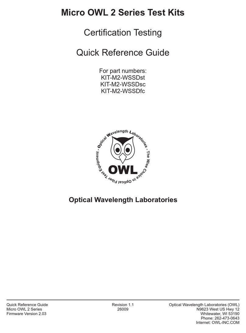 OWL Micro OWL 2 Series Quick reference guide