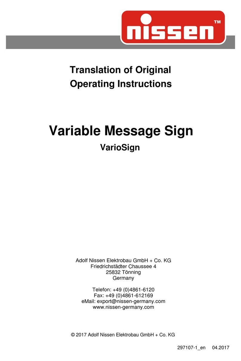 nissen VarioSign Series Translation of original operating instructions