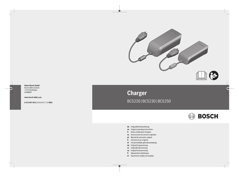 Bosch Standart Charger BCS220 Original operating instructions