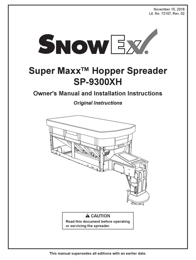 SnowEx Super Maxx SP-9300XH Operating instructions