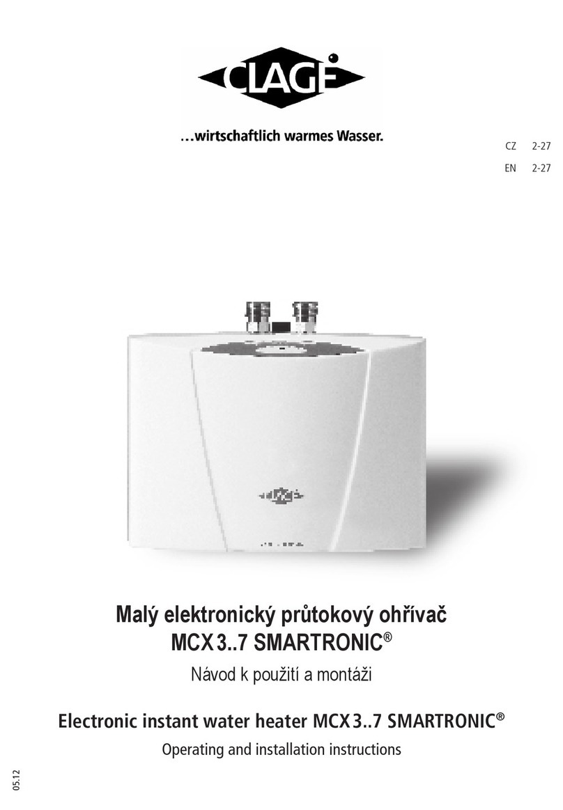 clage MCX 3 User manual