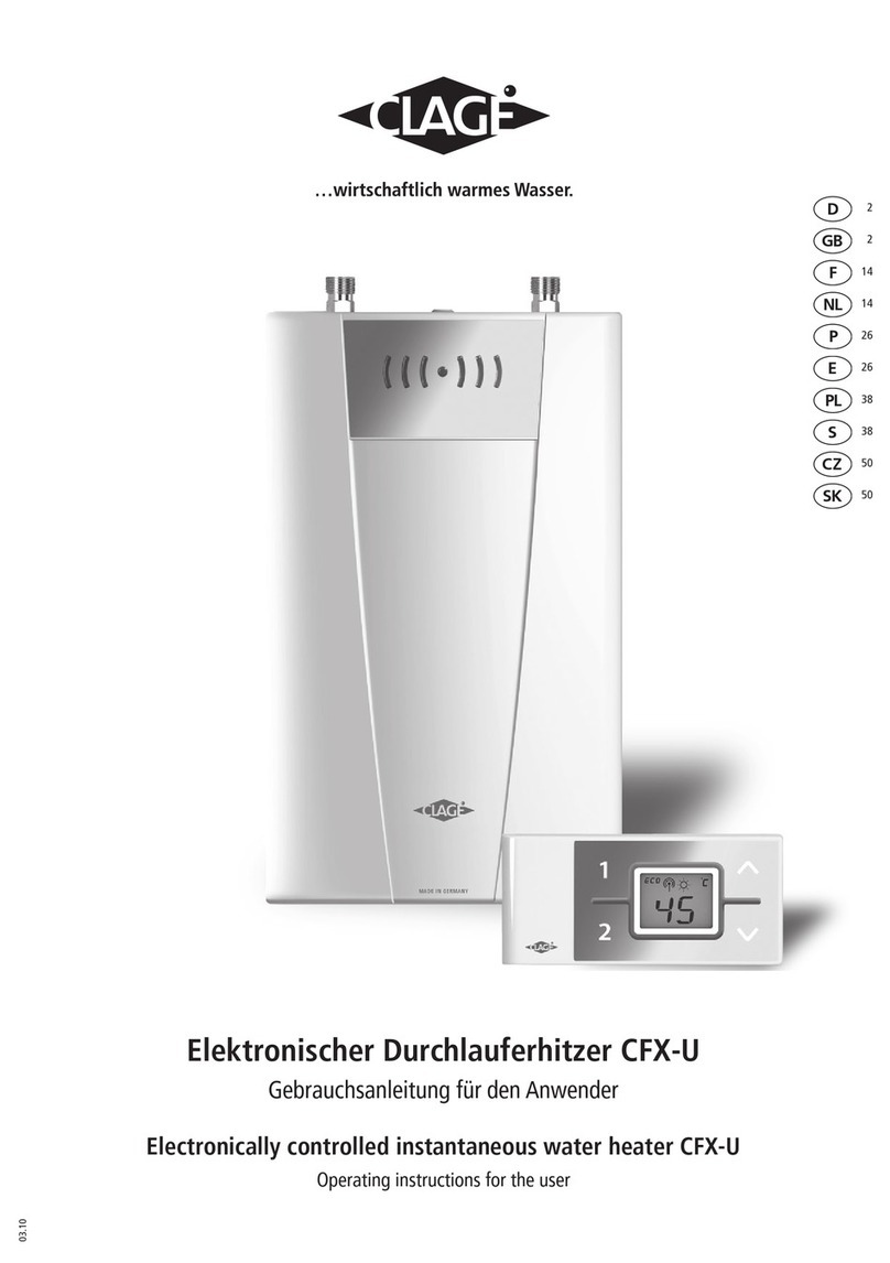 clage CFX-U User manual