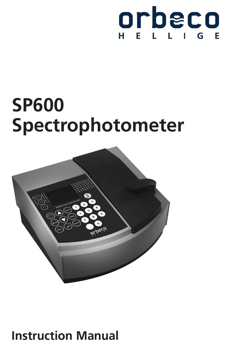 ORBECO SP600 instruction manual