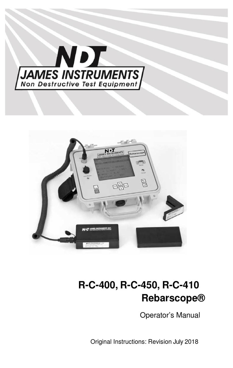 James Rebarscope R-C-400 Operator's manual