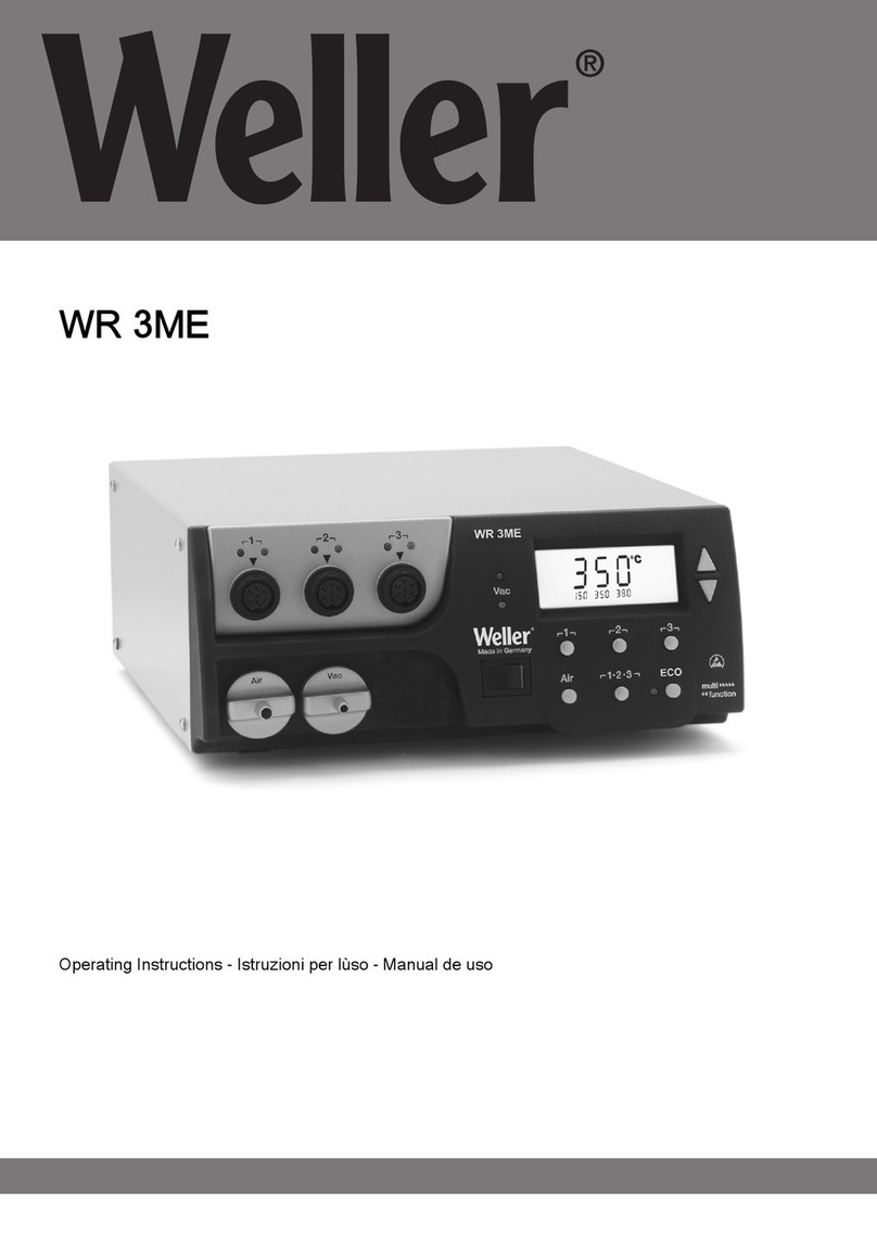 Weller WR 3ME User manual Weller WR 3ME User manual