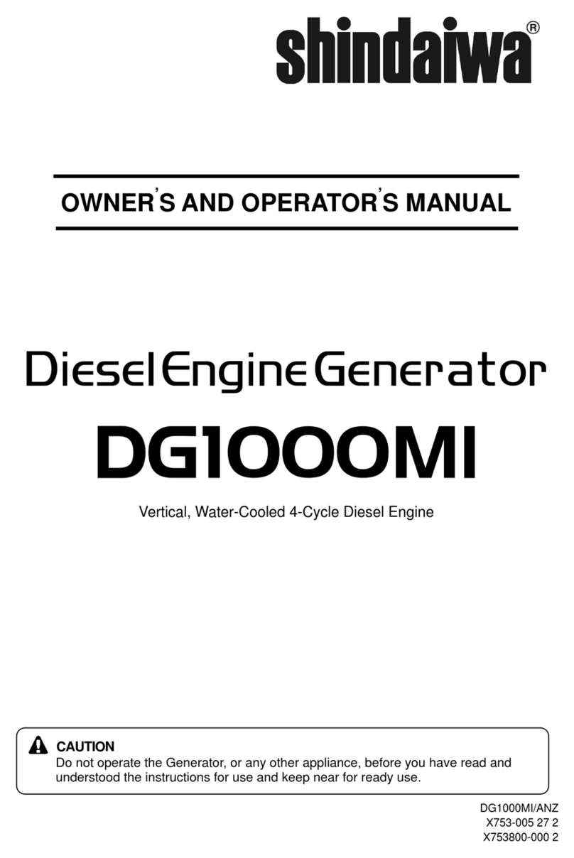 Shindaiwa DG1000MI Owner's and operator's manual