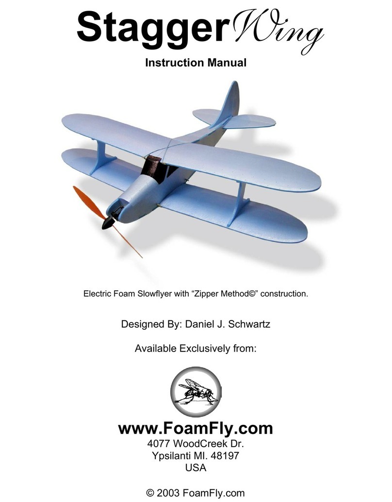 FoamFly Stagger Wing instruction manual