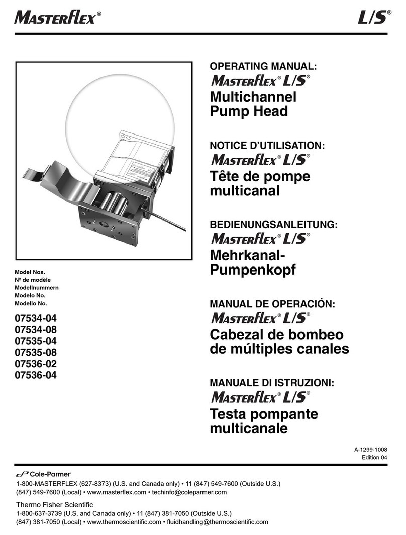 Cole Parmer Masterflex L/S 07534-04 operating manual