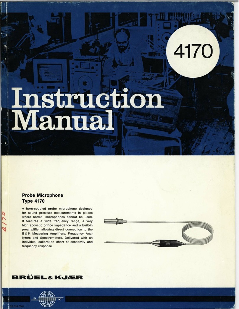 Brüel & Kjær 4170 instruction manual