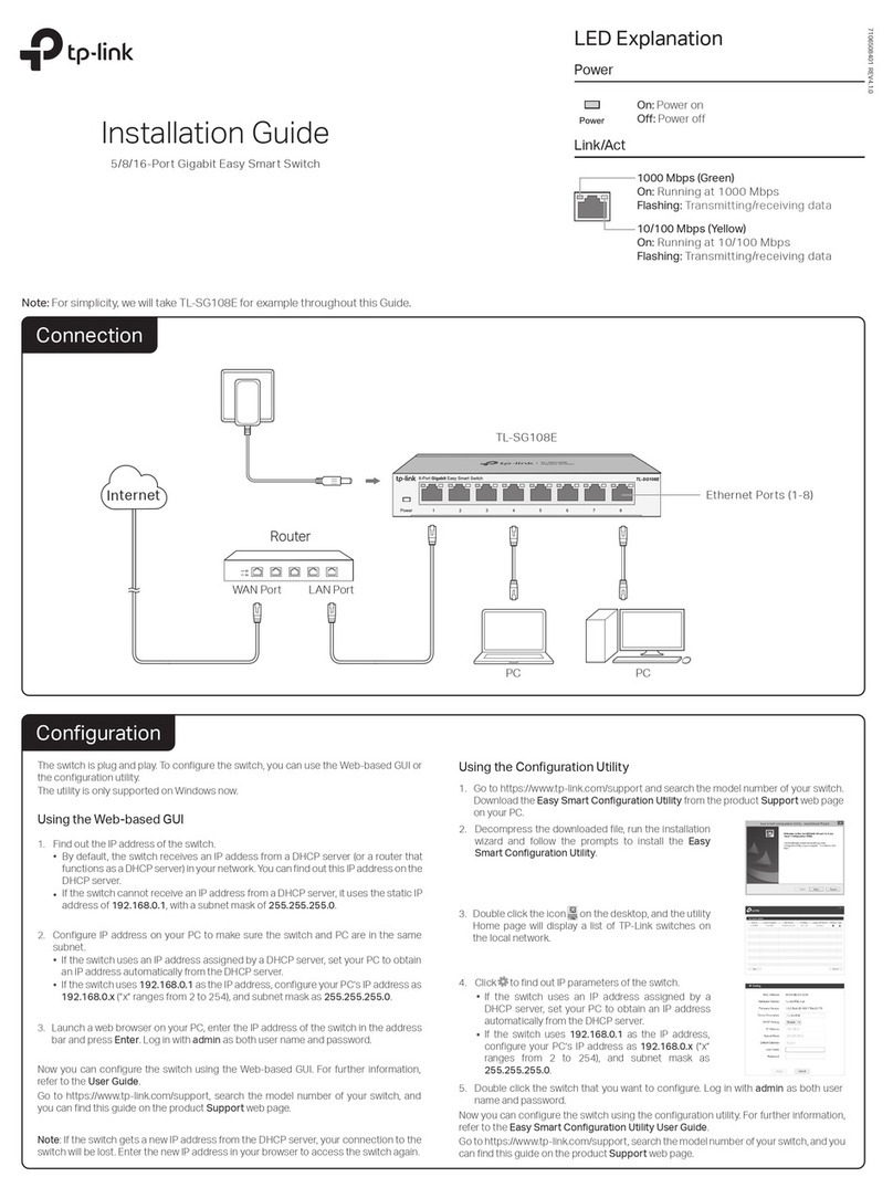 TP-Link TL-SG108E User manual
