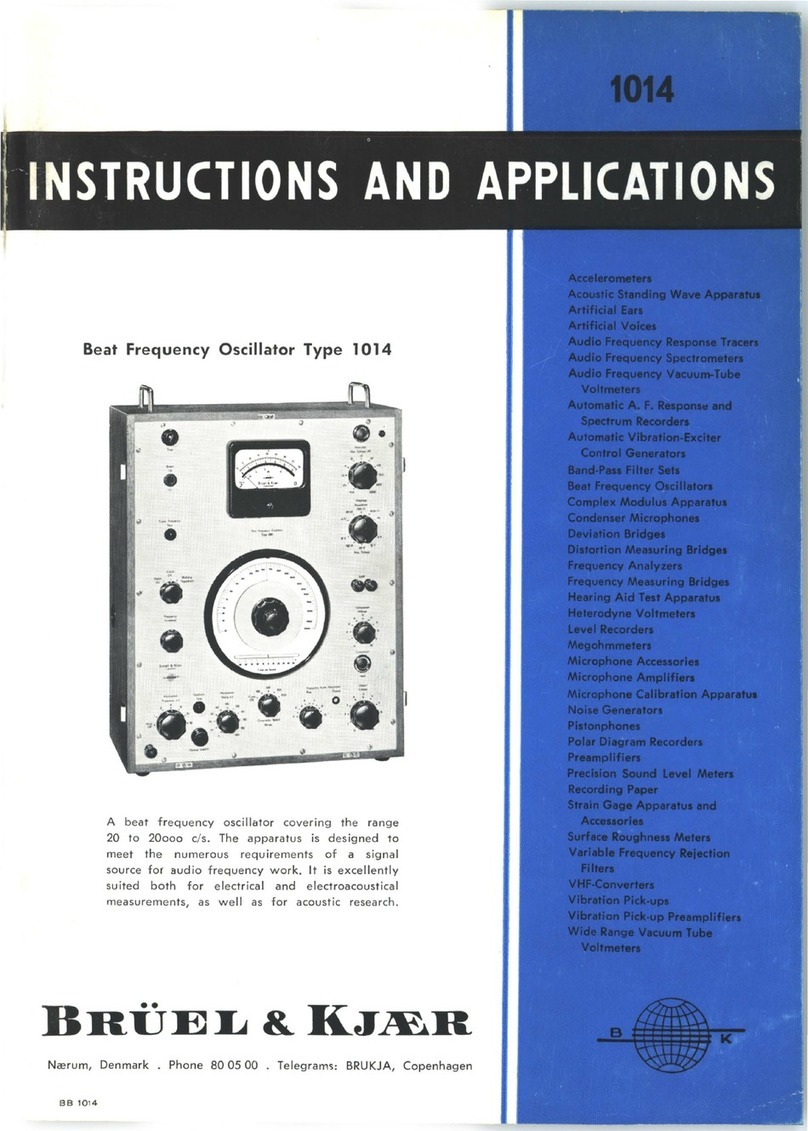 Brüel & Kjær 1014 instruction & application