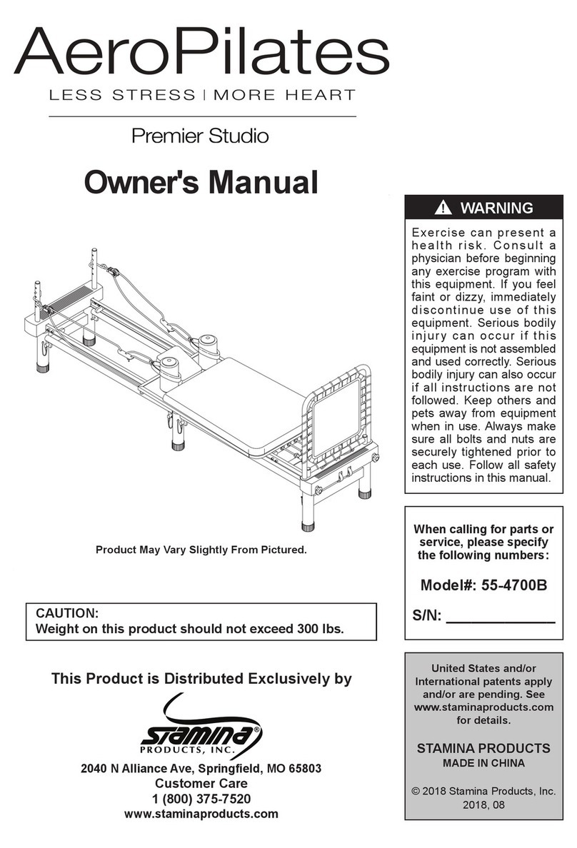 AeroPilates Premier Studio 55-4700B owner's manual
