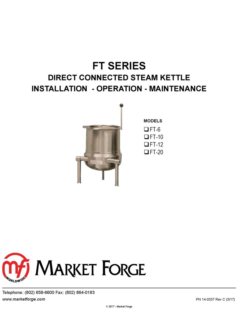 Market Forge Industries FT Series Installation operation & maintenance
