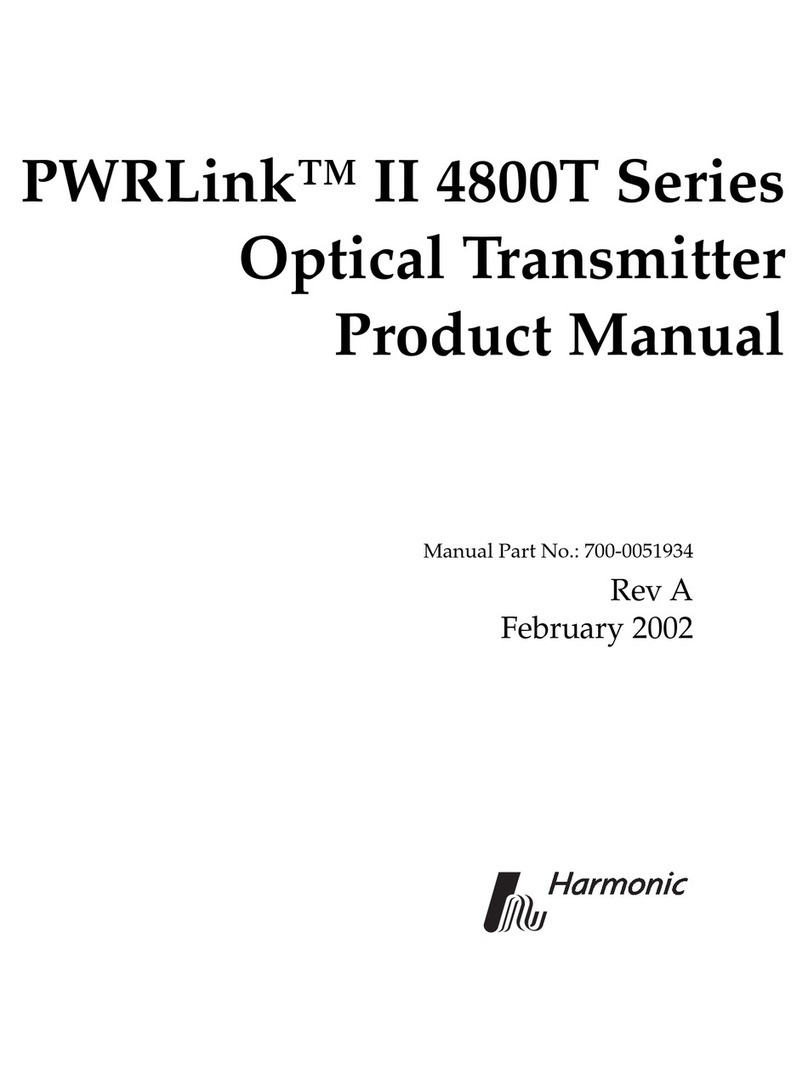 Harmonic PWRLink II 4800T Series product manual